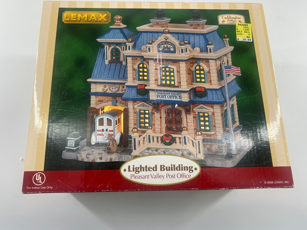 Lemax Village Collection 2006 Post Office Lighted Building Christmas Collectible